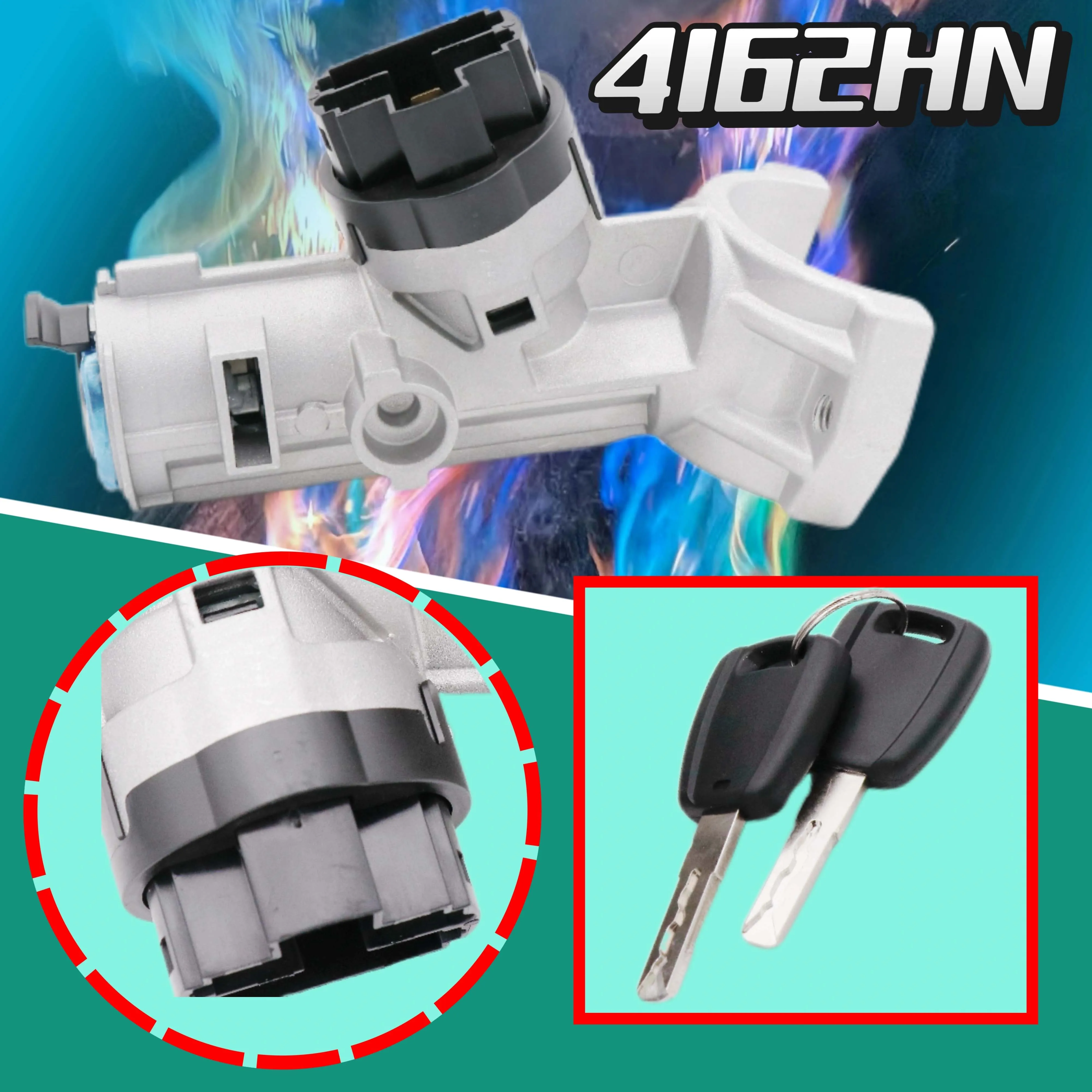 For Peugeot Boxer 2006-2017 For Fiat Ducato Ignition Steering Barrel Lock for Citroen Relay 1348421080 1608501280 4162SJ 4162HN