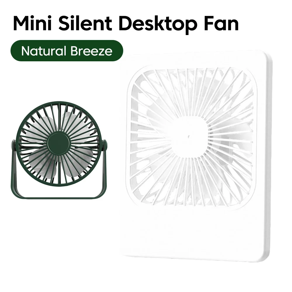 Mini Silent Desktop Fan Portable USB Rechargeable Fan Ultra 