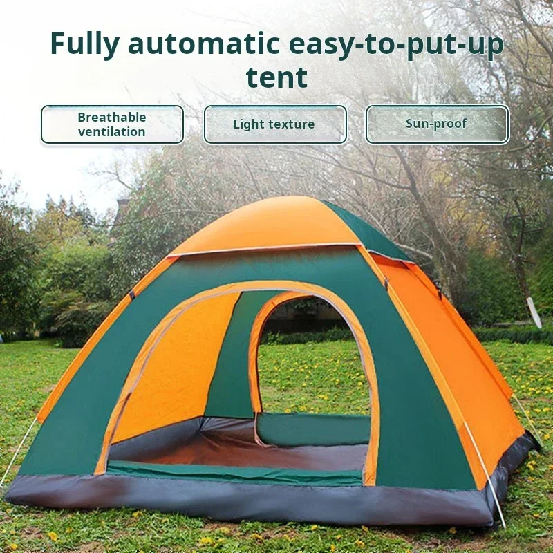 Waterproof Outdoor  Ultralight Trip Portable 3-4 Person Outdoor Camping Tents Travel Pop Up Tent Automatic Tent