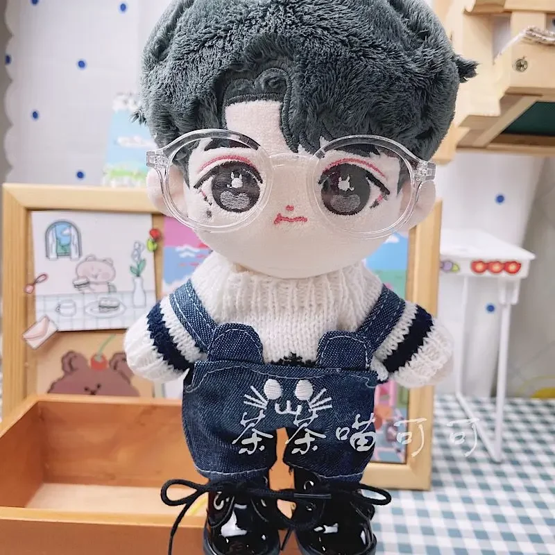 New 20CM Cotton Doll Plush Toy Stuffed  Cosplay Doll Clothes Sweater Knitted Christmas Sweater Replacement  Clothes