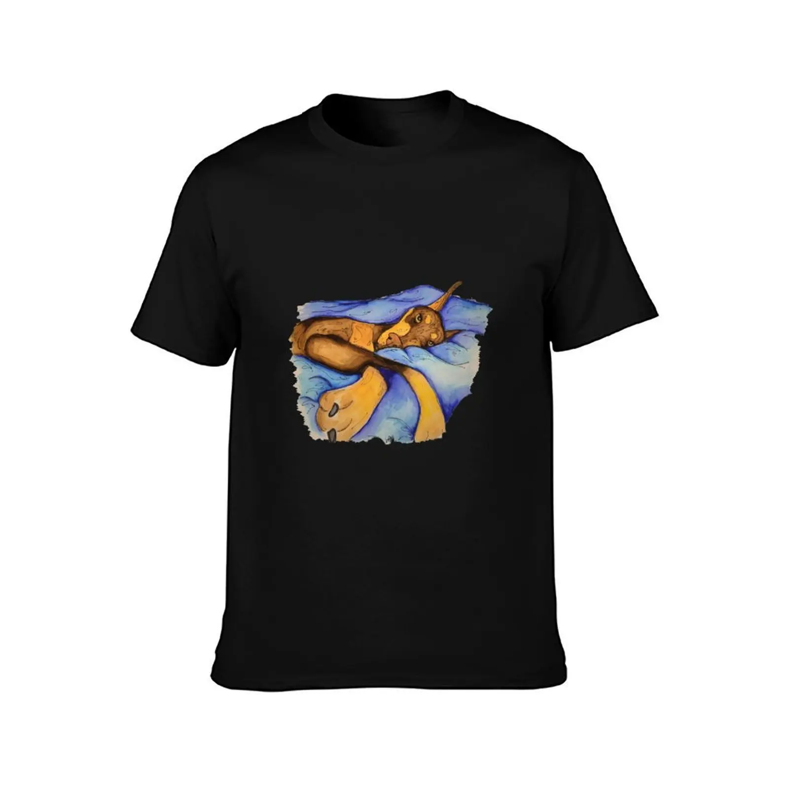 Red girl on blanket T-Shirt UV Sun Protection Tee Shirt T-Shirt