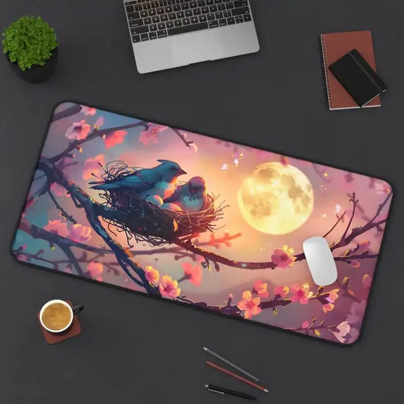 

Lovebird Nest Pattern Mouse Pad,a Cute Desktop Decoration,anti-slip and Waterproof Gaming Mousepad,the Perfect Gift for Friends.