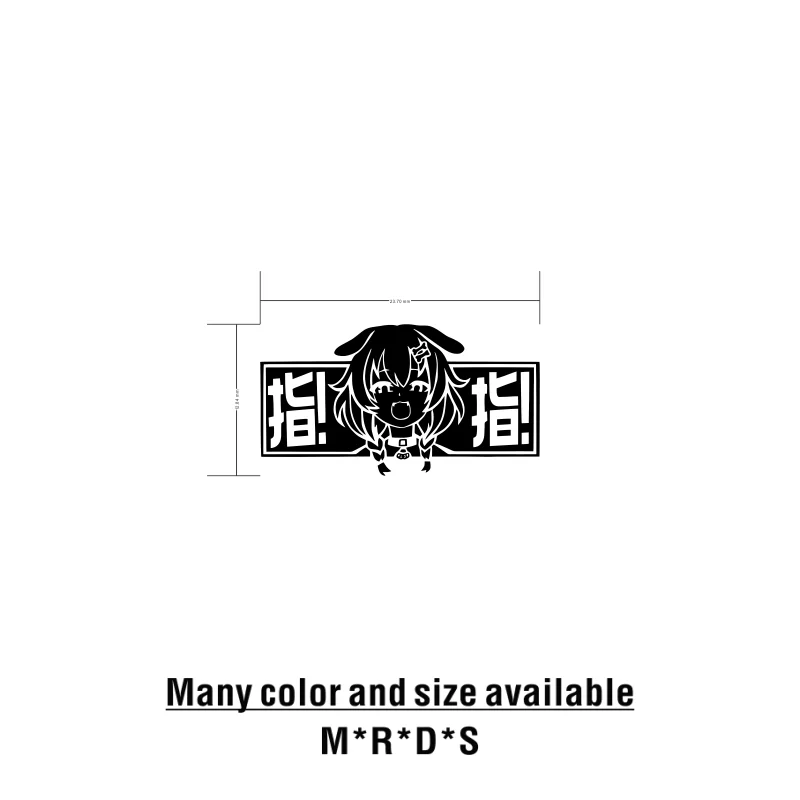 Cute Anime Car Decals Die Korone Inugami Vinyl Decal Hololive JDM sticker Vtuber Kawaii Dog Dog Streamer Hololive JP Anime Waifu