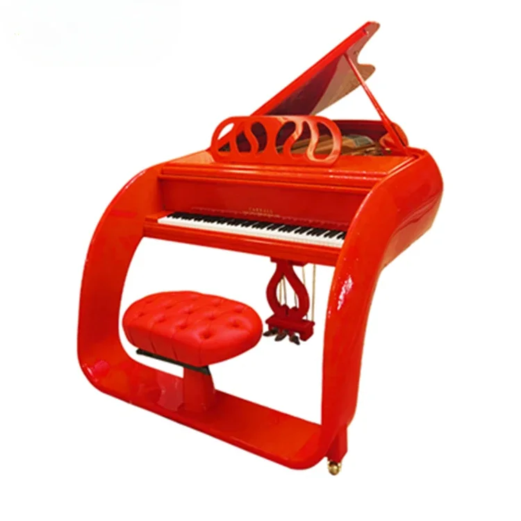 Competitive Price Red And White Polish Car Piano For Furniture Grand Piano