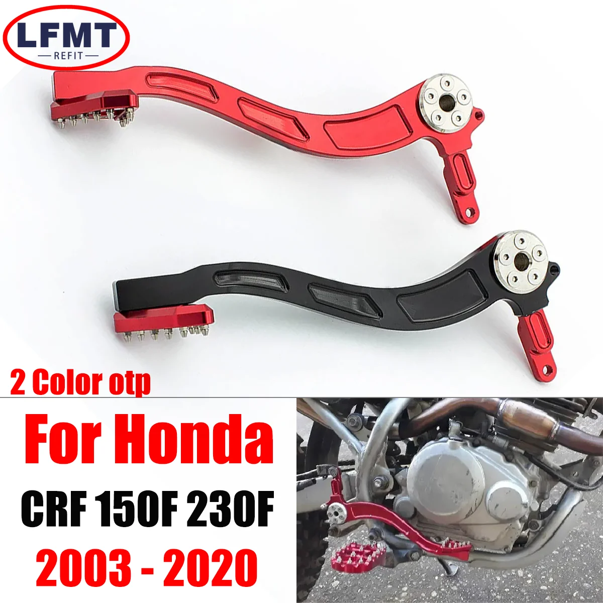 

Гибкая задняя педаль тормоза для мотоцикла Honda CRF150F CRF230F CRF 150F 230F 2003-21 2020 Enduro Motocross