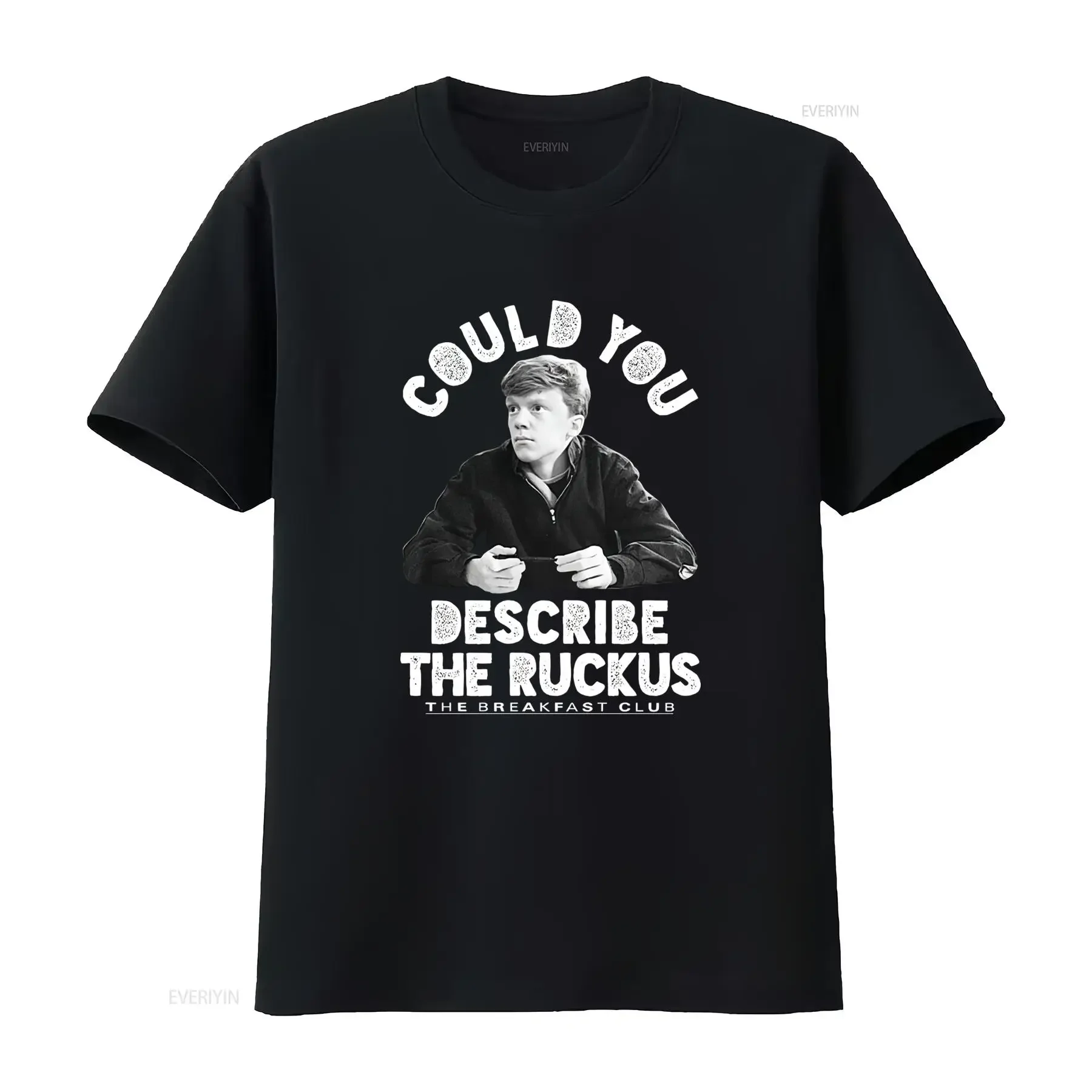 The Breakfast Club Movie Brian Could You Describe Ruckus Men's T Shirt vintage Washed Stylish streetwear fashion