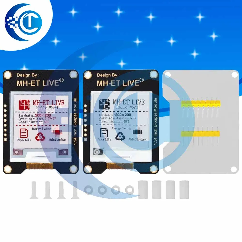 MH-ET LIVE 1,54 Zoll Epaper Modul E-Paper E-Ink EInk Display Bildschirm SPI Unterstützung Global/Teil für Arduino STM Raspberry Pi ESP32