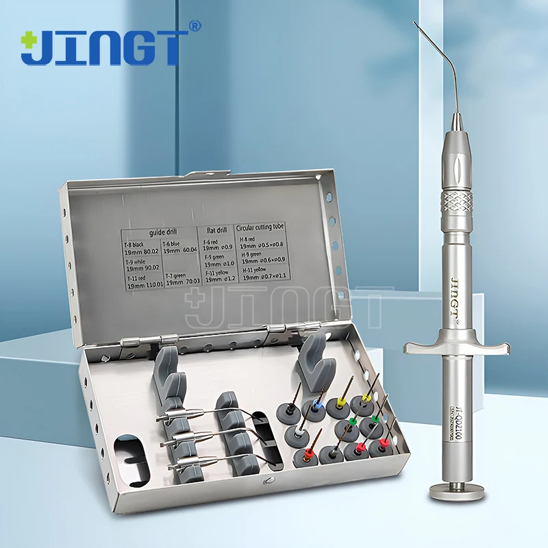 JINGT Dental Root Canal Endodontic Broken File Removal System Kit Extractors and Tools for Precise Dental Root Canal Treatment