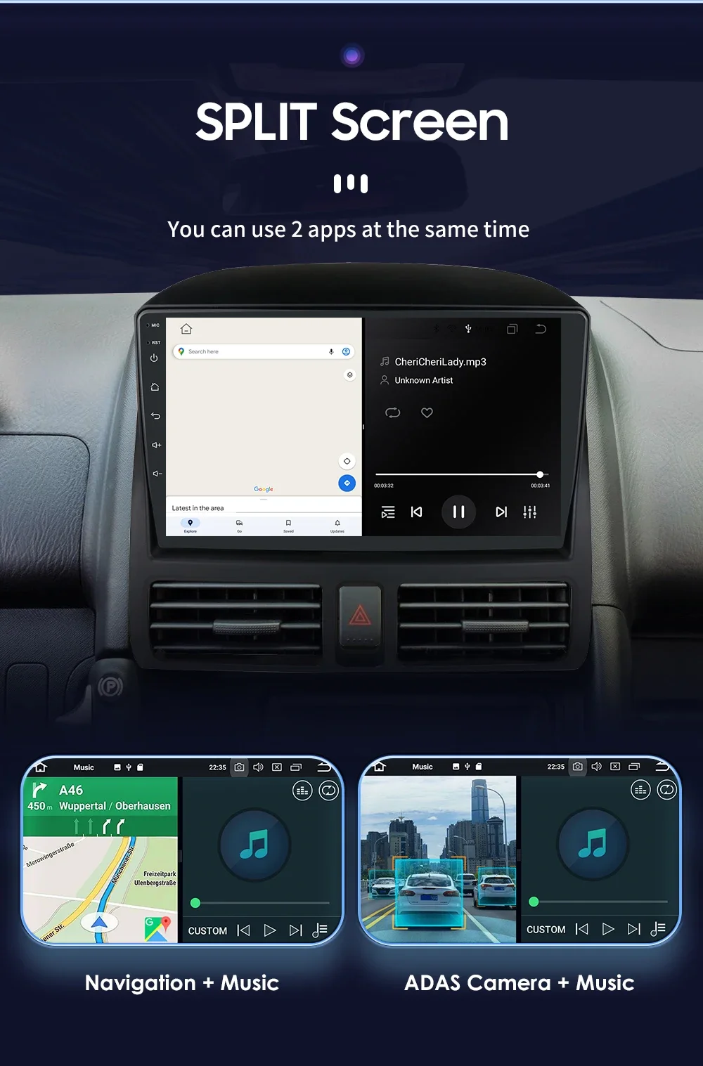 Car Intelligent Systems Carplay Android Auto Radio for Honda CR-V 2 CRV 2001-2006 AutoRadio Car Multimedia Player GPS Stereo DSP