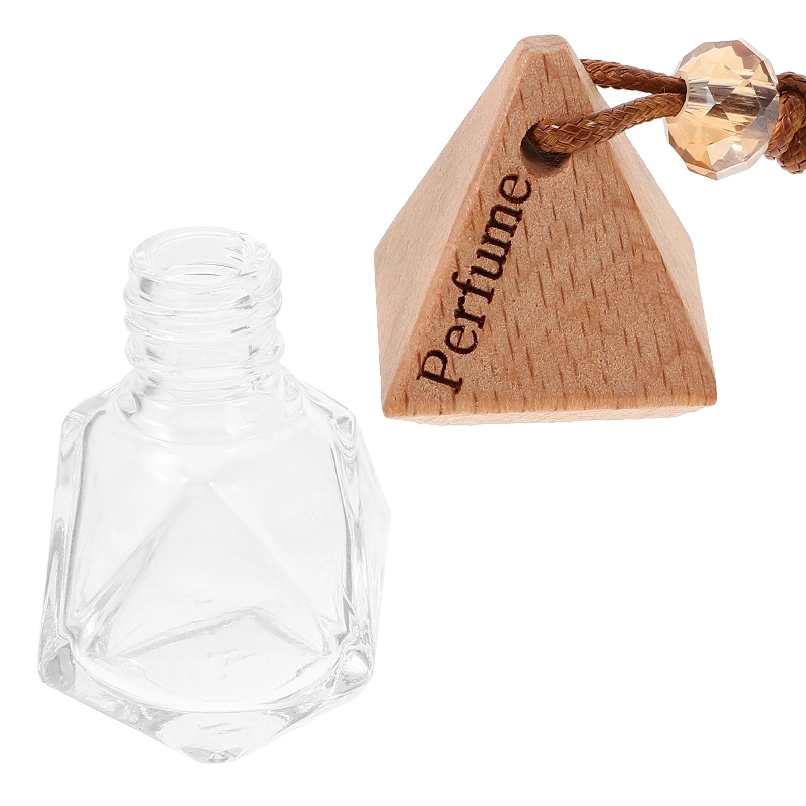 

10pcs Refillable Car Perfume Bottle Empty Glass Essential Oil Diffuser For Car Air Freshener Reusable Fragrance Container