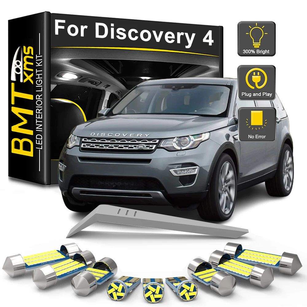 

BMTxms 21Pcs Canbus For Land Rover Discovery IV 4 LR4 L319 2010 2011 2012 2013 2014 2015 2016 LED Interior Reading Trunk Light