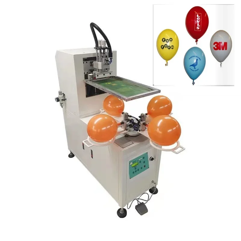 Semi-Automatic 1-Color Manual Balloon Silk Screen Printing Machine For Balloons