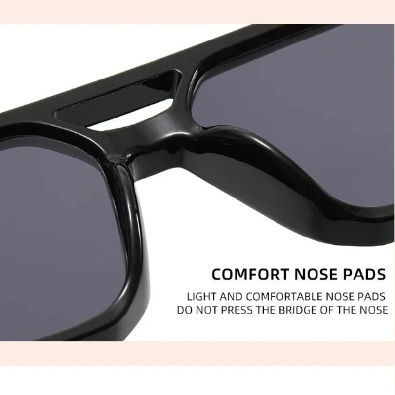 نظارات شمسية بإطار مربع أنيق للرجال والنساء، ظلال حجب الضوء الأزرق UV400، نظارات شمسية عتيقة للزينة #5