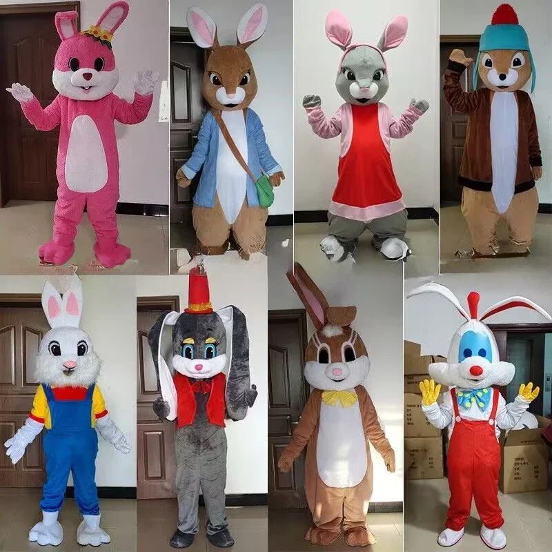 

Easter Bunny Mascot Costume Anime Peter Rabbit Hare Cartoon Role Play Wearable Walking Mascots Halloween Carnival Stage Cosplay