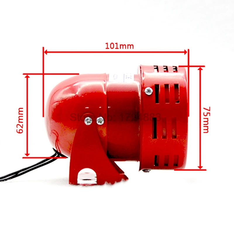 Mini Motor siren MS-190 12V 24V 220V Automotive Air Raid Siren Horn Car Truck Motor Driven Alarm small motor buzzer
