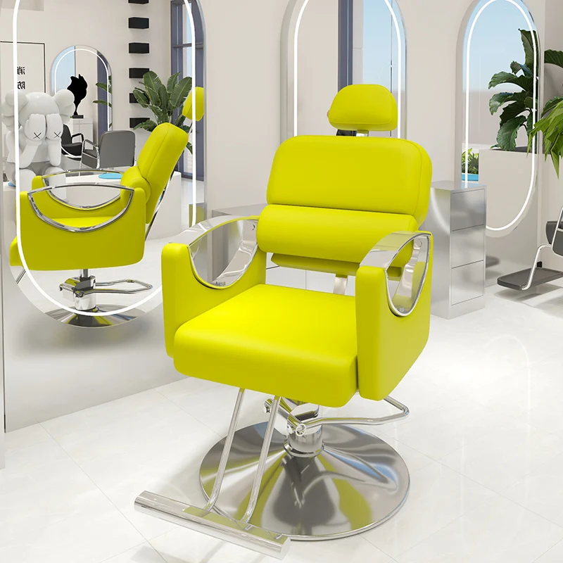 

Premium Aesthetic Barber Chair Modern Luxury Multifunction Universal Barber Chair Trendy Elegant Silla Barberia Salon Furniture