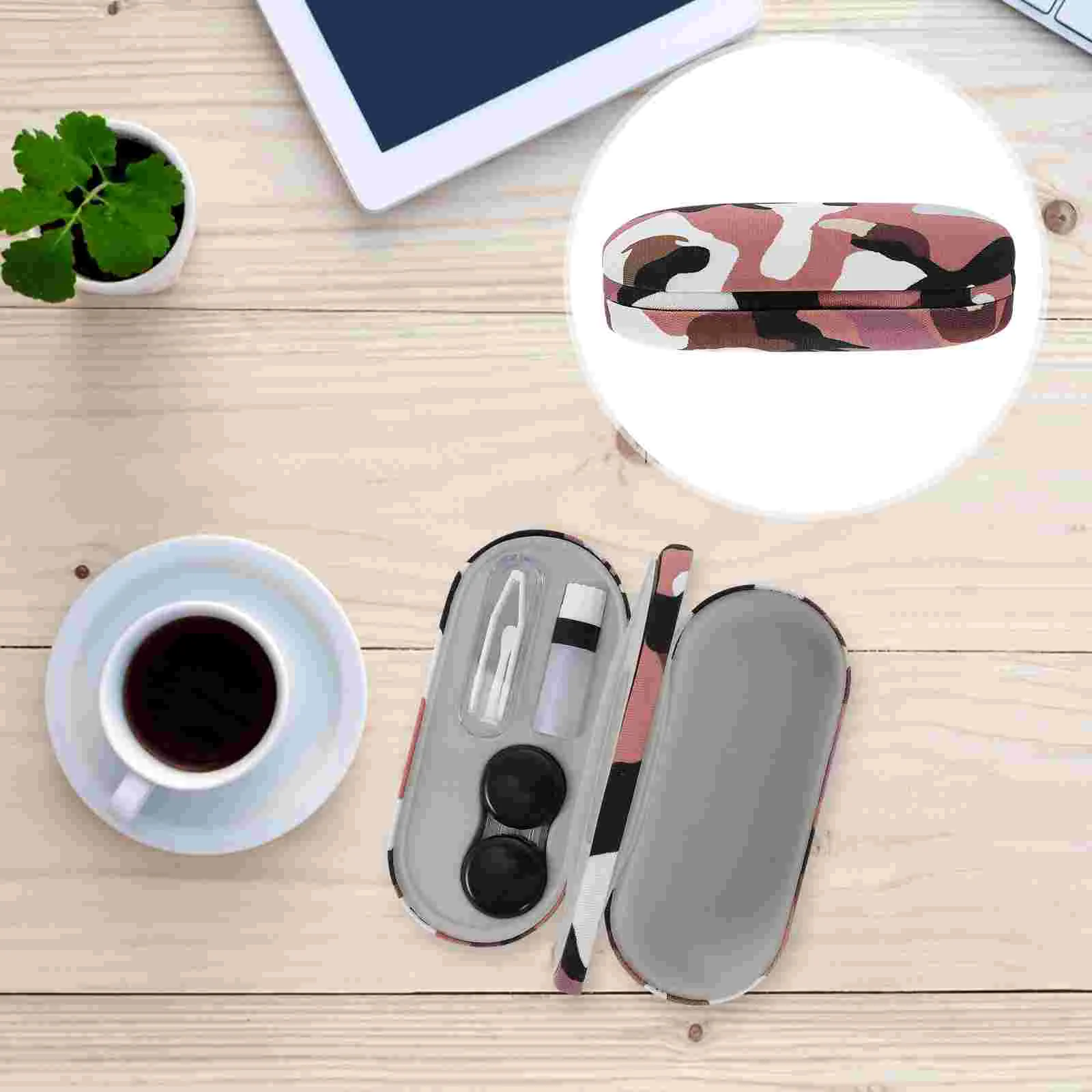 

Glasses Case Lenses Container Eye Containers Durable Color Contact Travel Kit Portable