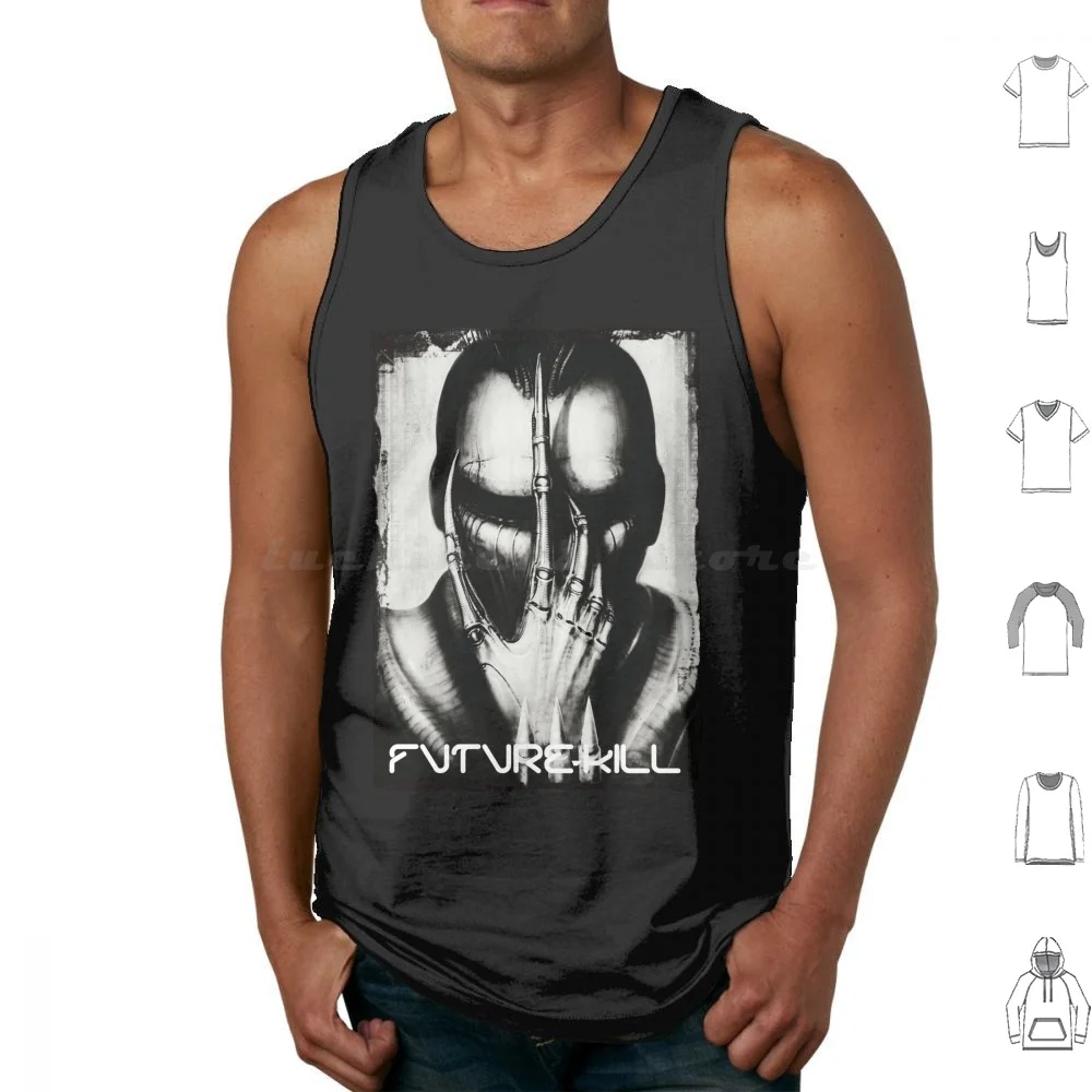 Future-Kill Tank Tops Vest Sleeveless 80s Eighties Scifi Bmovie Horror Future Kill Halloween Geek Nerd Retro Vintage Book