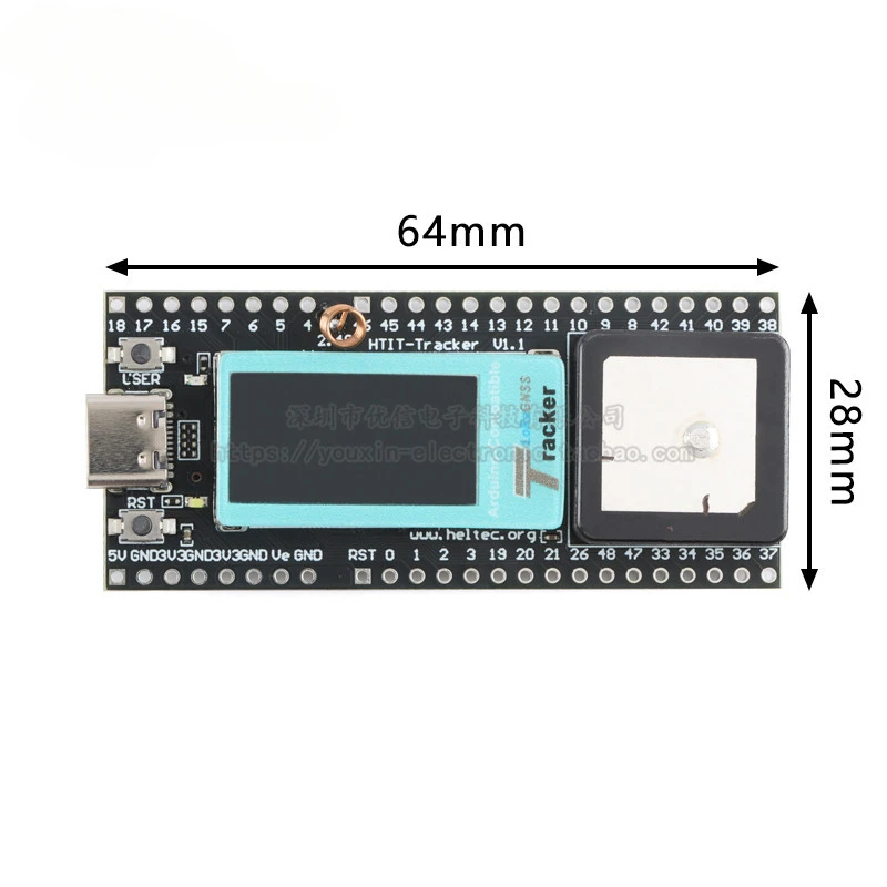 무선 추적기 ESP32 개발 보드용: GPS + WiFi 6 Bluetooth LoRa 추적, IoT 위치 모듈
