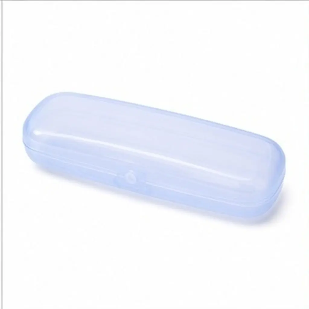 8Pcs Eyeglass Case Translucent Plastic Lightweight Portable Protective Storage Box Travel Glasses Holder for Backpack Purse
