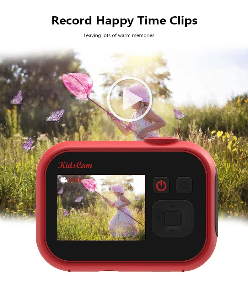 Mini Educational Kids Photo Camera 24MP Full HD 1080P Digital Camera 4x Zoom Toy Camera for Children Birthday Gifts