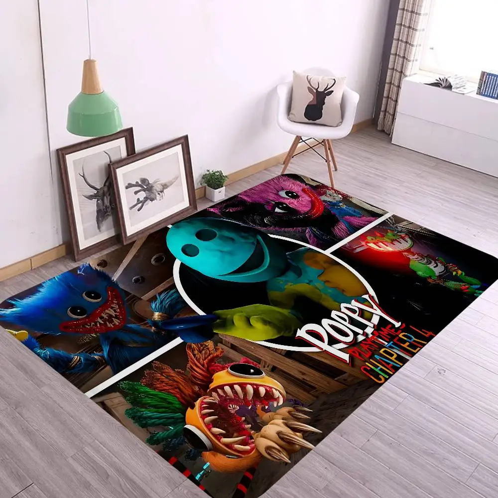 Game Poppy Playtimes Hallway Carpet Washable Non-Slip Living Room Sofa Chairs Area Mat Kitchen Doormat Area Rug