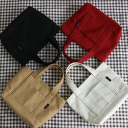 Women Shoulder Bag Small Cotton Canvas Handbag Casual Tote Female Eco Crossbody Bag Cute Messenger Bags