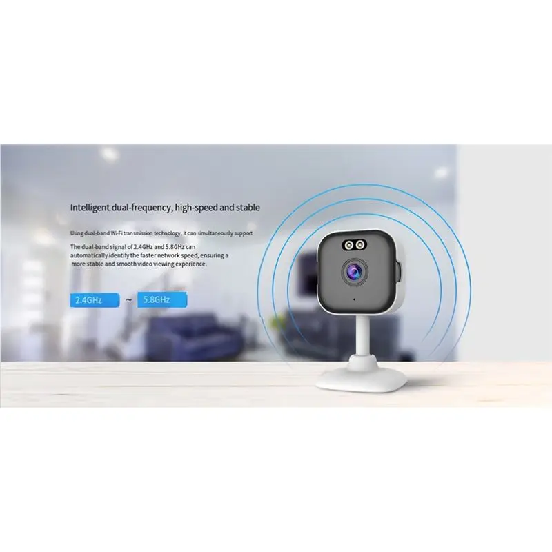 B47C Replaces Outdoor Cameras Window Camera 3MP Resolution Full-Color Night Vision Through Window 2.4/5Ghz Wi-Fi