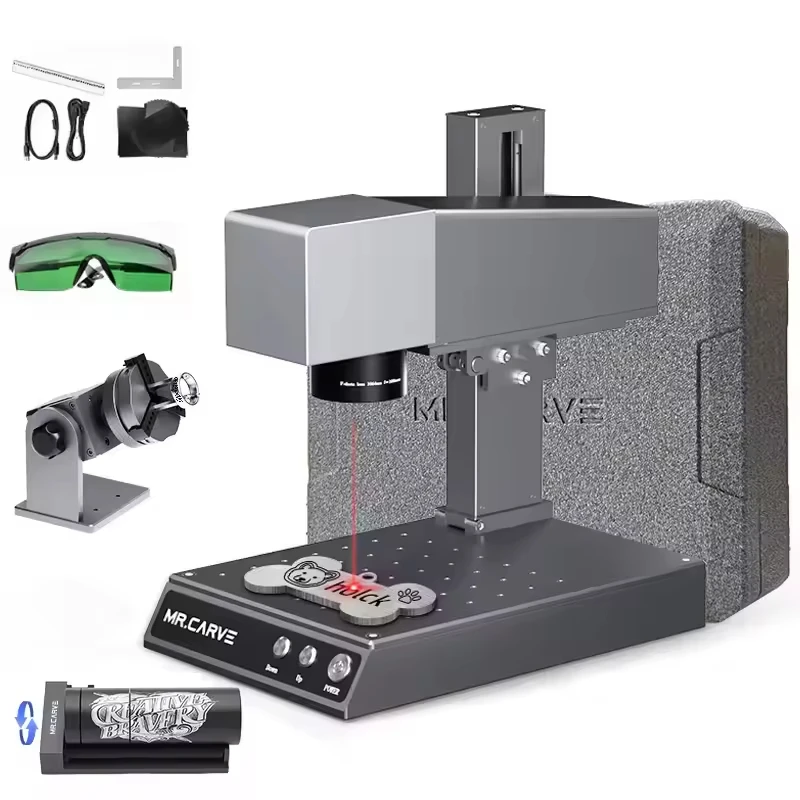 M1 Pro Fiber Engraver, All-Metal Carving & Marking Machine for LOGO