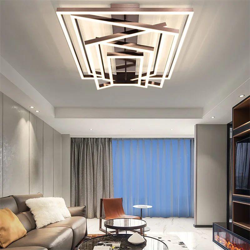 Simple modern living room ceiling light household LED room bedroom dining room light rectangular living room light