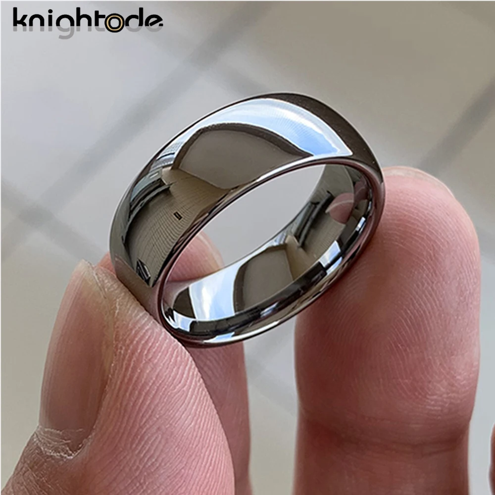

High Quality Tungsten Carbide Ring Wedding Engagement Ring For Men Women Domed Band Polished Shiny Comfort Fit 8/7/6/5/4/3/2mm