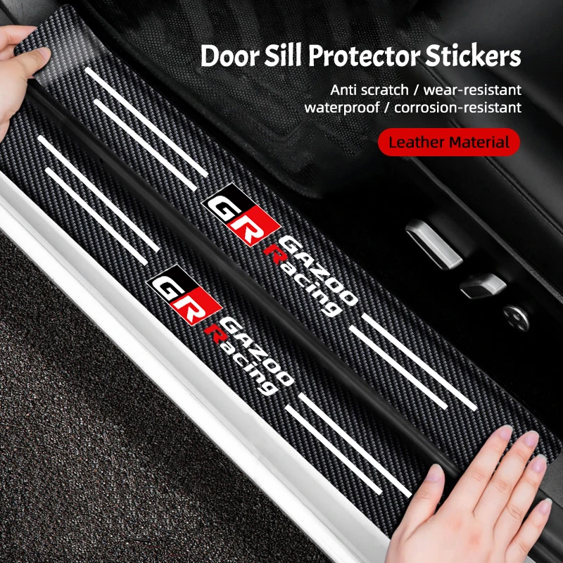 

Car Door Sill Anti-scratch Strip Sticker Protection Decal For Toyota GR 86 Camry CHR Yaris RAV4 Prado Avalon Prius Corolla Auris