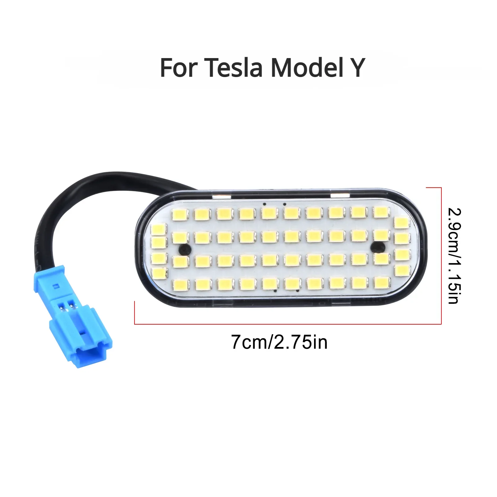 48 LED Trunk Lights for Tesla Model Y Interior Trunk Connector Tail Boot Lighting Lamp Replacement Modification Accessories