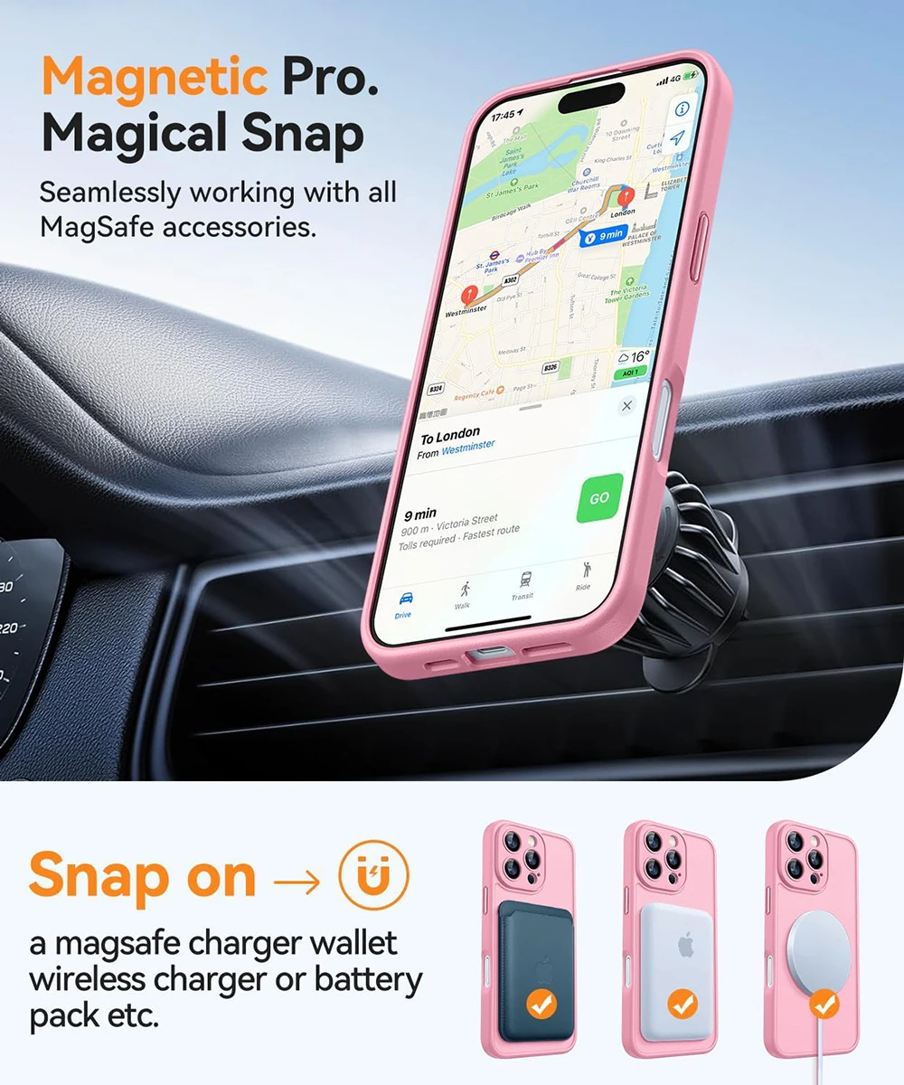 Luxury Transparent Candy Color Matte Hybrid Hard Case For iPhone 16 15 14 13 12 11 Pro Max Plus Soft Strong Magnetic For Magsafe