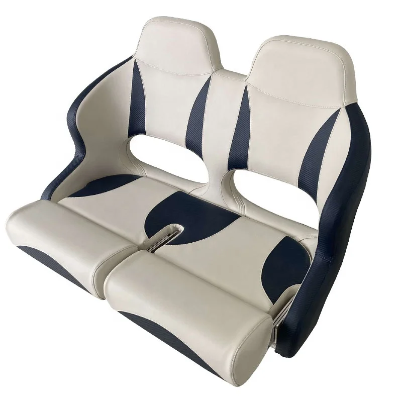 

Marine Grade High Quality Deluxe Two-Seater Boat Seat Flip Up Bench Boat Seats