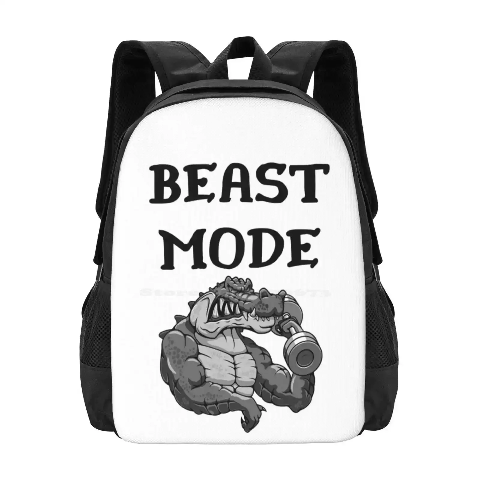 

Beast Mode Hot Sale Schoolbag Backpack Fashion Bags Beast Inspirational Gains Gainz Train Swole Mate Muscle Biceps Flex