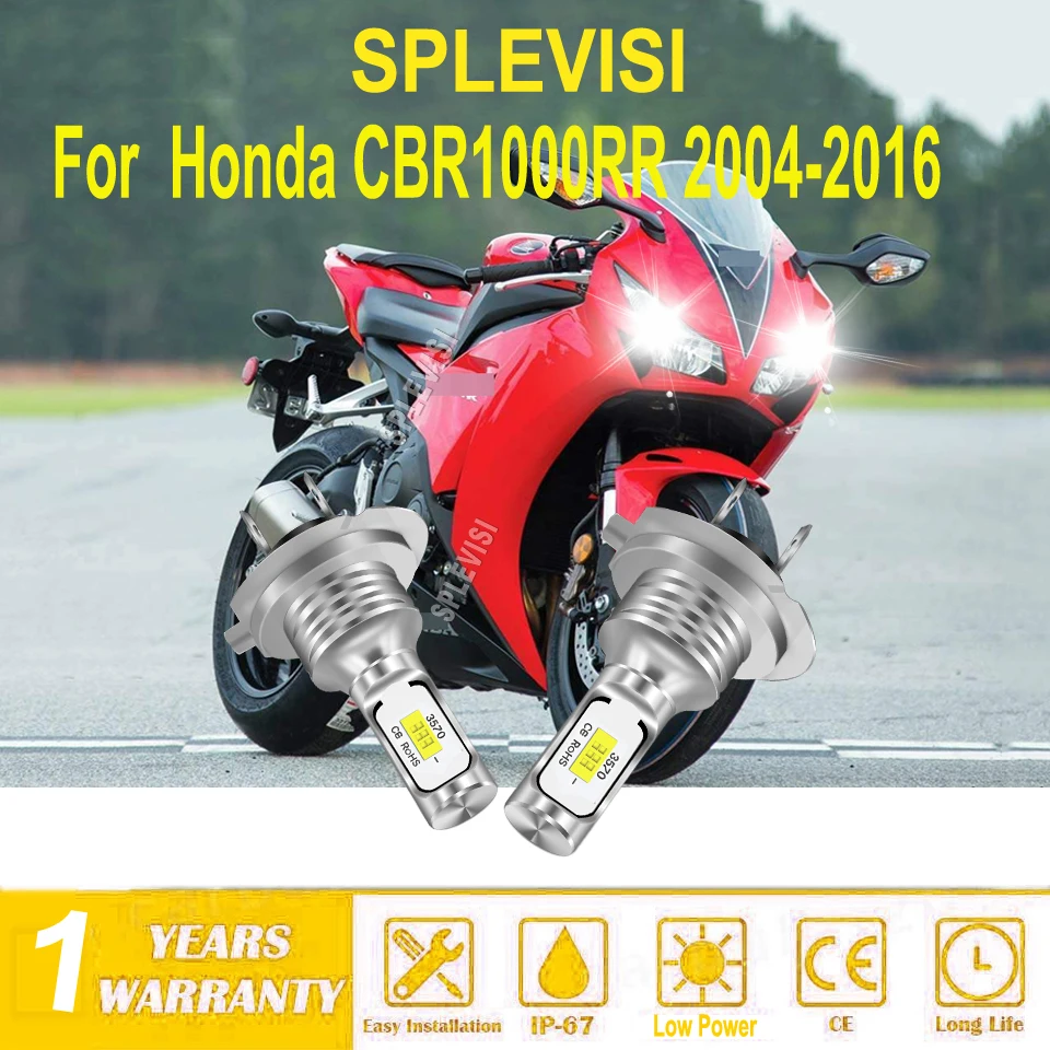 

motorcycle led headlight H7-update driving vision at night For Honda CBR1000RR 2004 2005 2006 2007 2008 2009 2010 2011 2012-2016