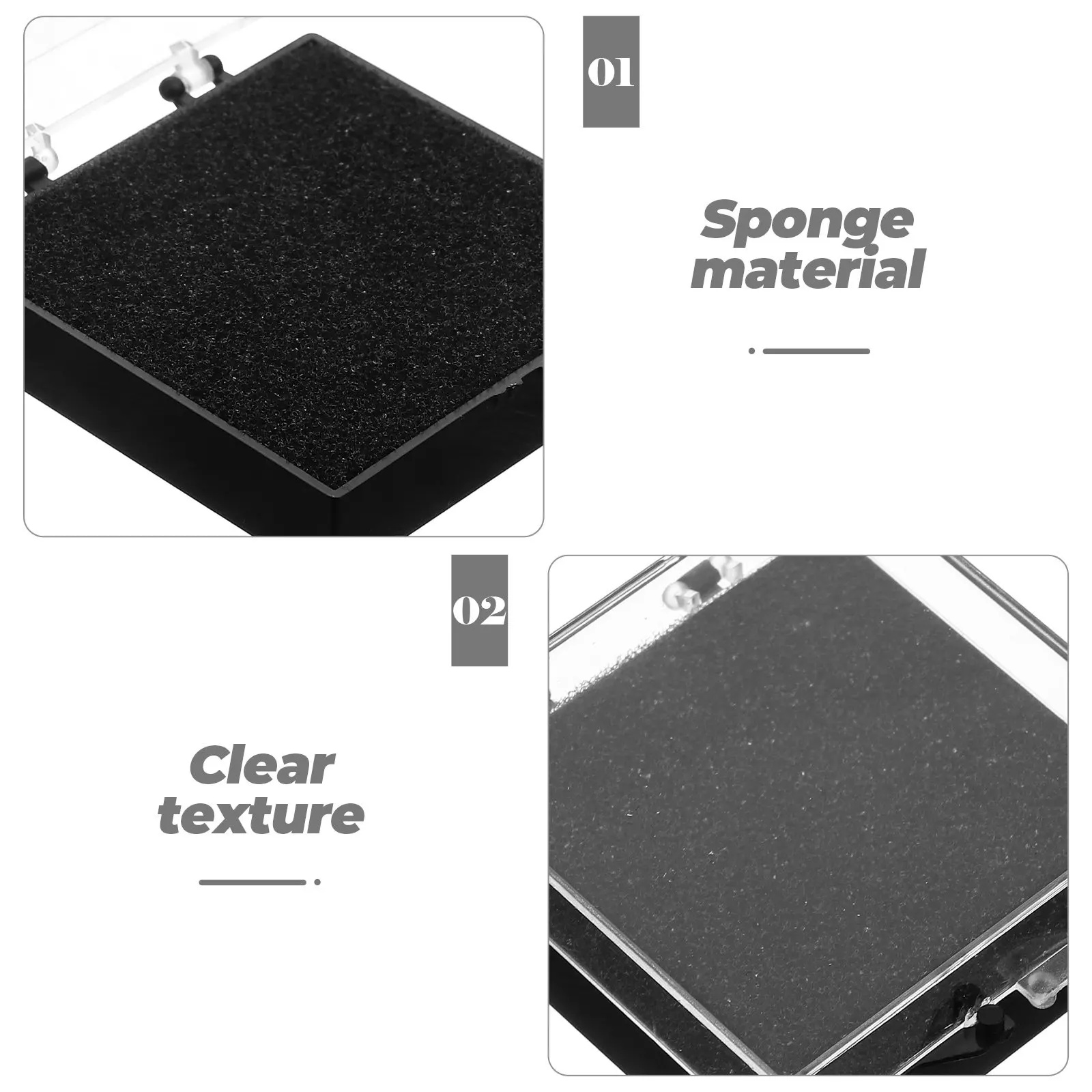 Pin Badge Storage Box 10Pcs Plastic Display Case with Flat Sponge Insert for Jewelry Specimens and Gifts