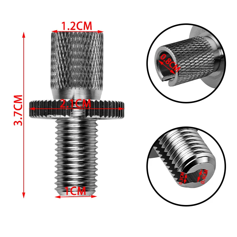 

1pc/10pcs Motorcycle Generation 3 Throttle Grip Screw CNC Aluminum Silver Modified Parts Universal Motorcycle Accessories