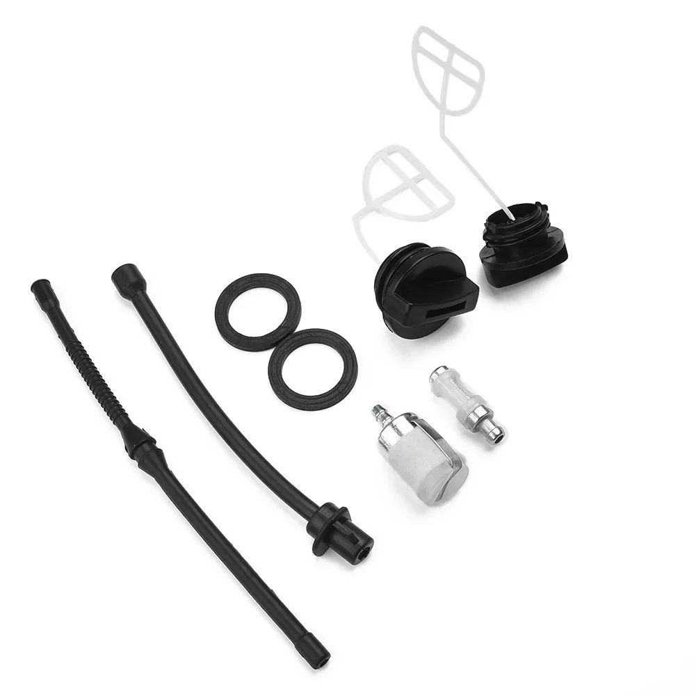 

Fuel Oil Filter Hose Pipe Line Kit For 45CC 52CC 58CC 4500 5200 5800 Chainsaw Fuel Filter Hose Pipe Cap Part Replacement