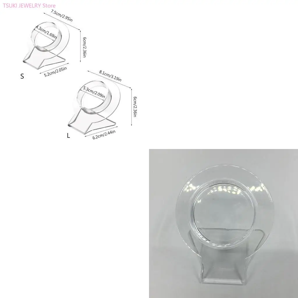 

62KE Bracelet Display Stand Clear Acrylic Jewelry Showcase Watch Jewelry