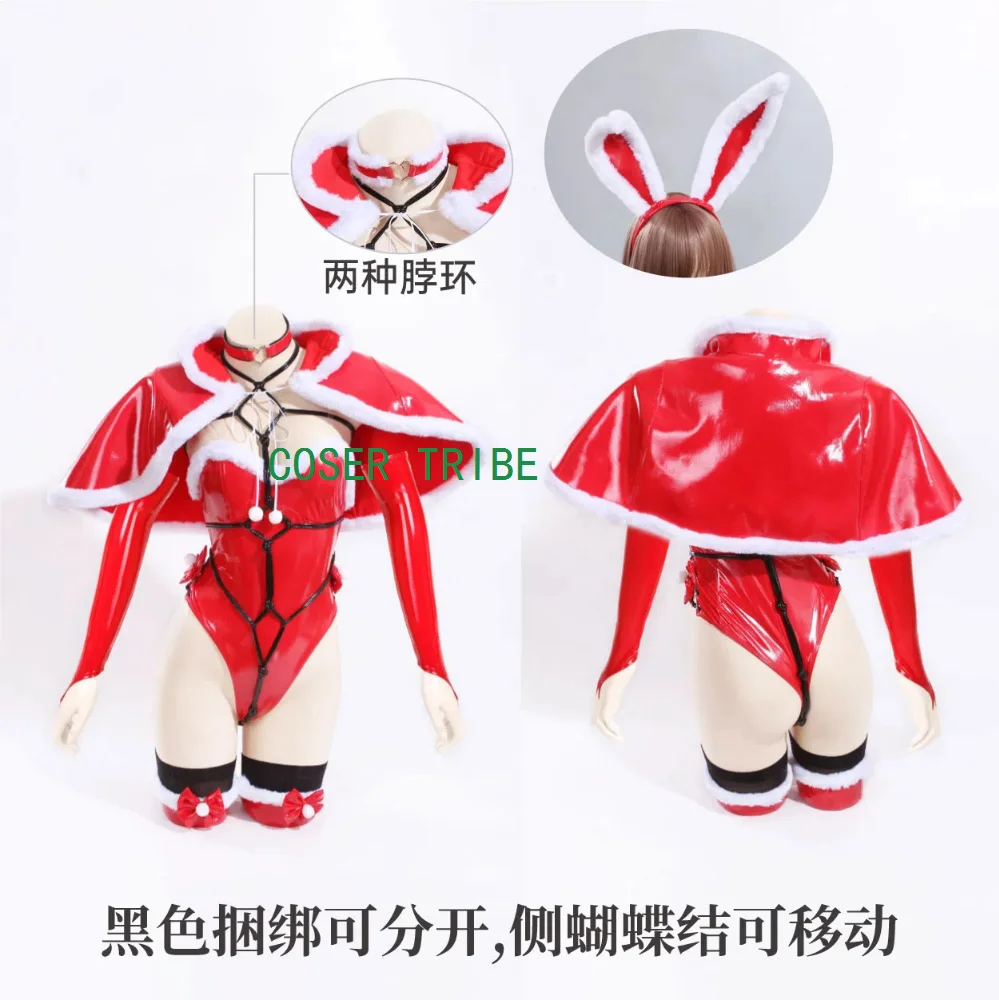 COSER TRIBE Original Bunny Girl Christmas Cosplay Costume Cos Game Anime Party Uniform Hallowen Play Role Clothes Clothing