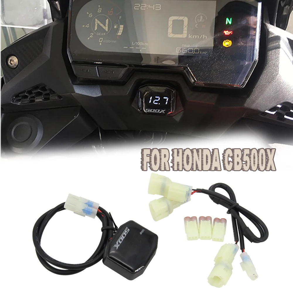 

For HONDA CB500X Motorbike Digital Panel Voltmeter Voltage Meter CB 500 X CB500 X Tester Led Display 2019 Motorcycle Accessories