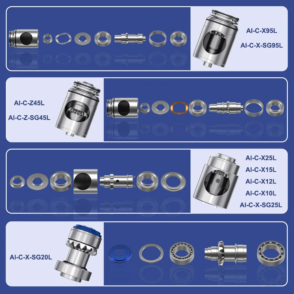 Dental Spare Part Cartridge Ceramic Bearings For Repair Contra Angle Low Speed Handpiece Requirement