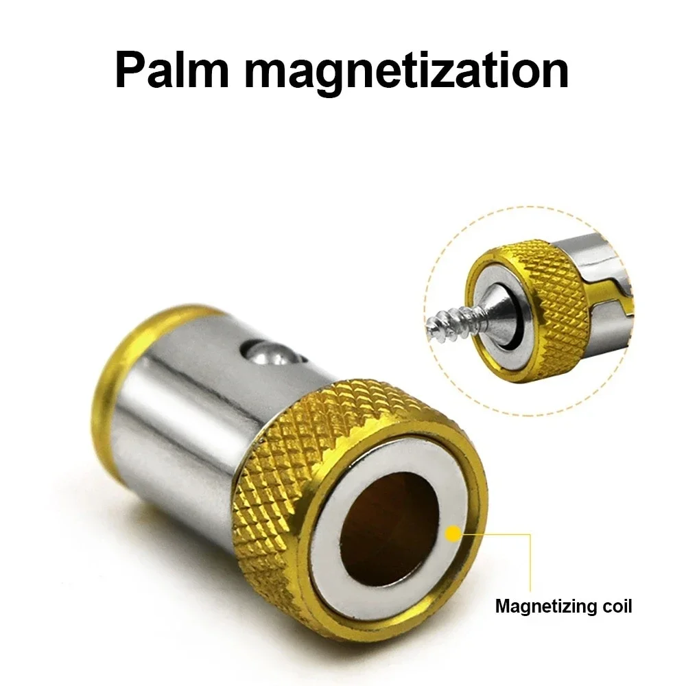 Magnetic Bit Holder Alloy Electric Magnetic Ring Screwdriver Bit Head Holder Anti Corrosion Magnetizer for Phillip Bit view 3