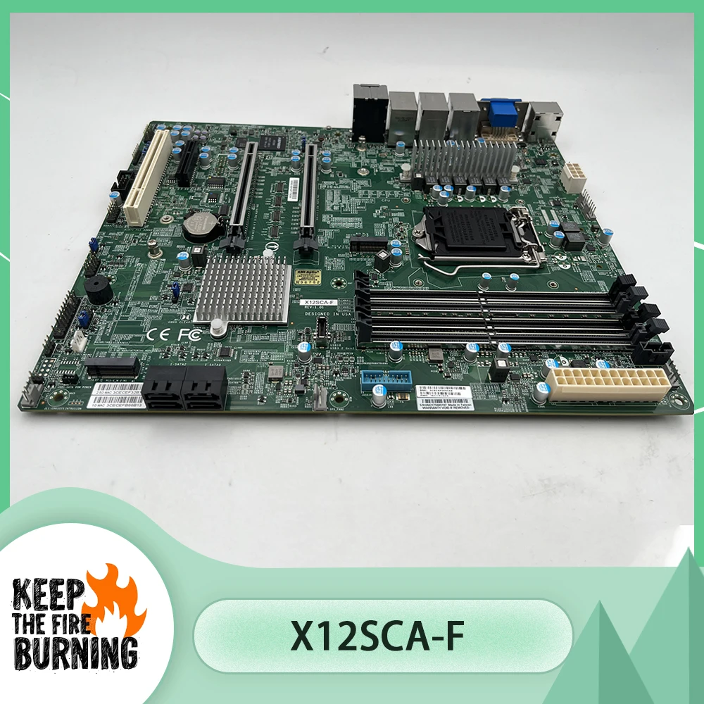 X12SCA-F Motherboard Single Socket LGA-1200 10th Gen Core i9 i7 i5 i3 DDR4