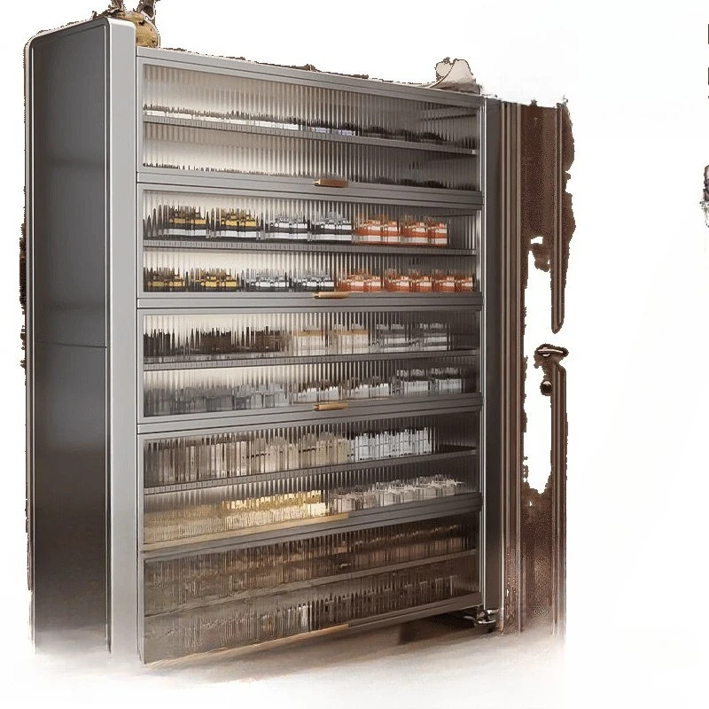 

Steel shoe cabinet household integrated wall multi-layer dustproof steel shoe rack entrance entrance entrance storage cabinet
