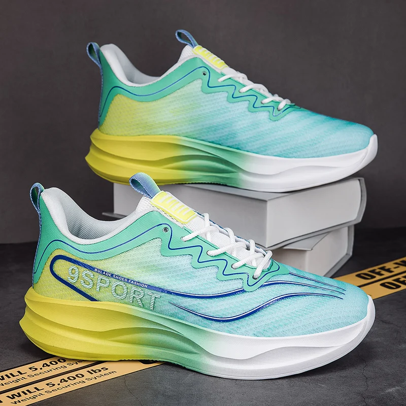 

Mens Sports Running Shoes Fashion Casual Mesh Breathe Comfortable Flat Training Sneakers Lightwieght Mesh Tennis Shoes for Man