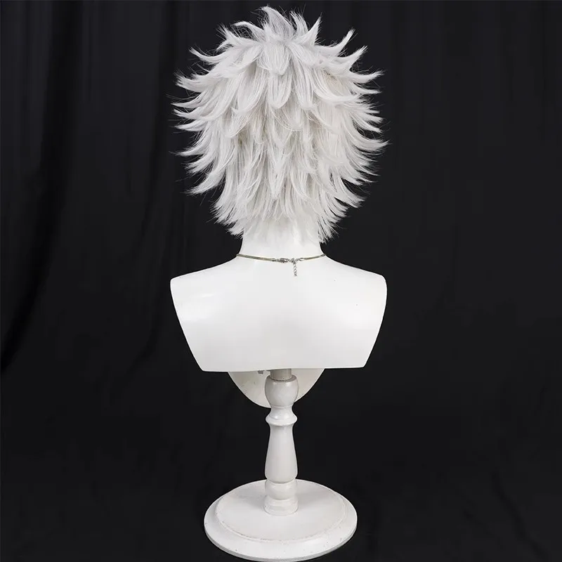 百日戦争僧侶寺院テイク コスプレウィッグ、最終防衛学院シルバーホワイトティーズドトップ