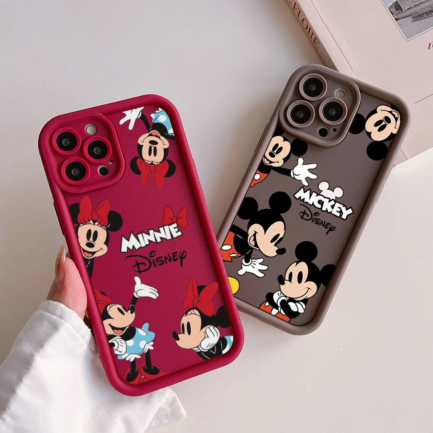 Disneys Mickeys Minnies Mouses Camera Protection Case For XiaoMi Mi 11 Lite 12T POCO F4 F5 X3 X4 X5 GT 5G Soft TPU Cover Funda